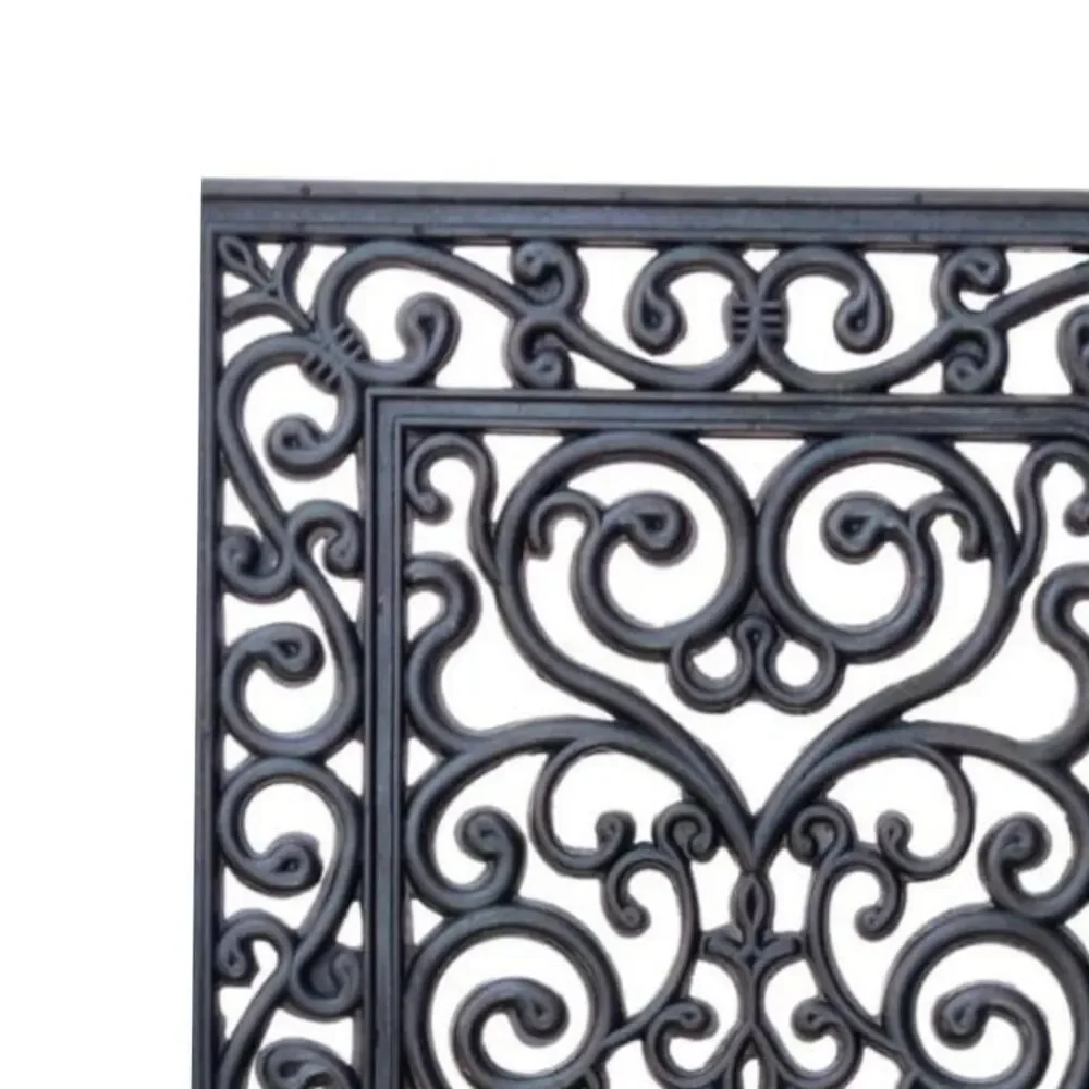 Recycled Rubber Door Mats, Outdoor/Indoor Durable & Easy to Clean All Season All